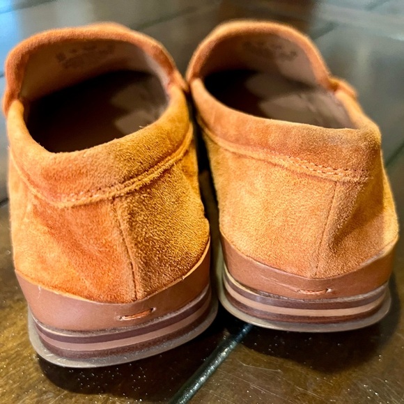 SARTO by Franco Sarto Orange Suede Loafers – Size 4M (EU 34) - Picture 4 of 8